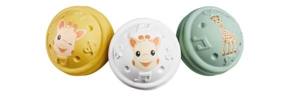 Sophie La Girafe 3'lü Kauçuk Müzikli Toplar