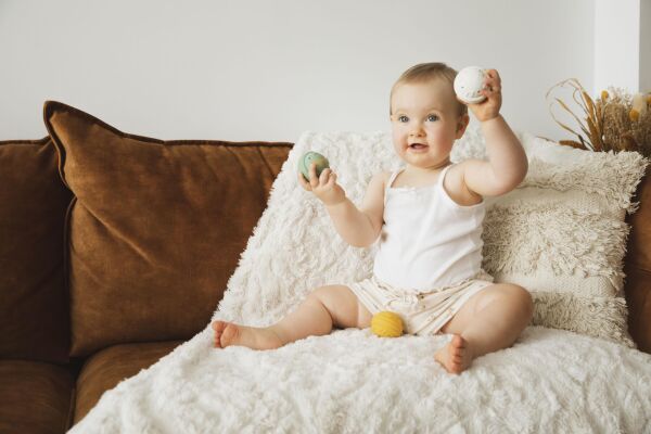 Sophie La Girafe 3'lü Kauçuk Müzikli Toplar