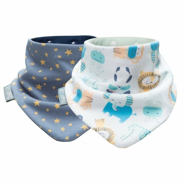 Cheeky Chompers Neckerbib Midnight Star& Cheeky Animals