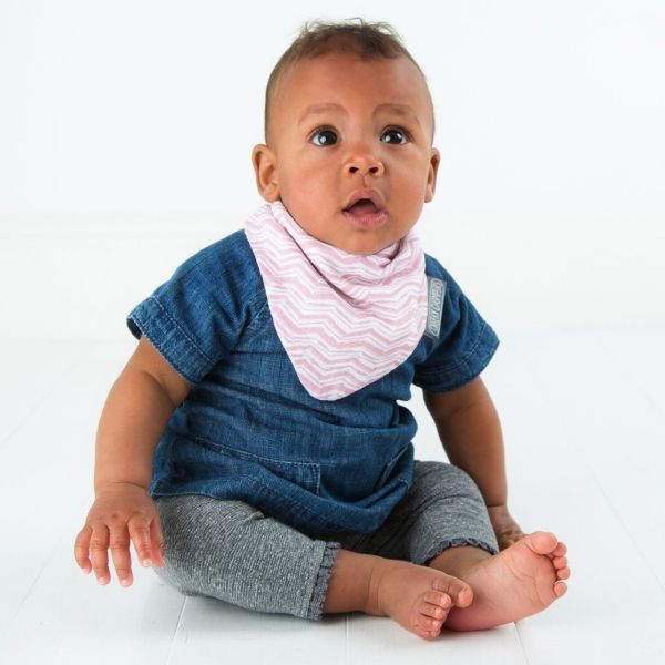 Cheeky Chompers  Neckerbib Rosy Days & Hippo