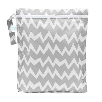 Bumkins Islak/Kirli Çantası Gray Chevron
