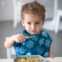 Bumkins Kısa Kollu Önlük (1-3 Yaş) Blue Tropic