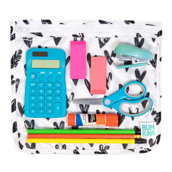 Bumkins 3'lü Şeffaf Seyahat Çantası Hearts