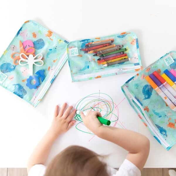 Bumkins 3'lü Şeffaf Seyahat Çantası Ocean Life