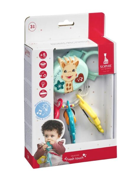Sophie la Girafe Lights & sound sesli ve ışıklı anahtar çıngırak