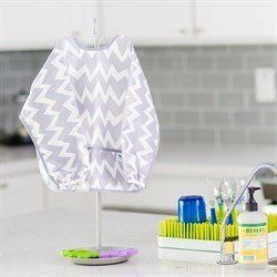 Bumkins Uzun Kollu Önlük (6-24 ay) Grey Chevron