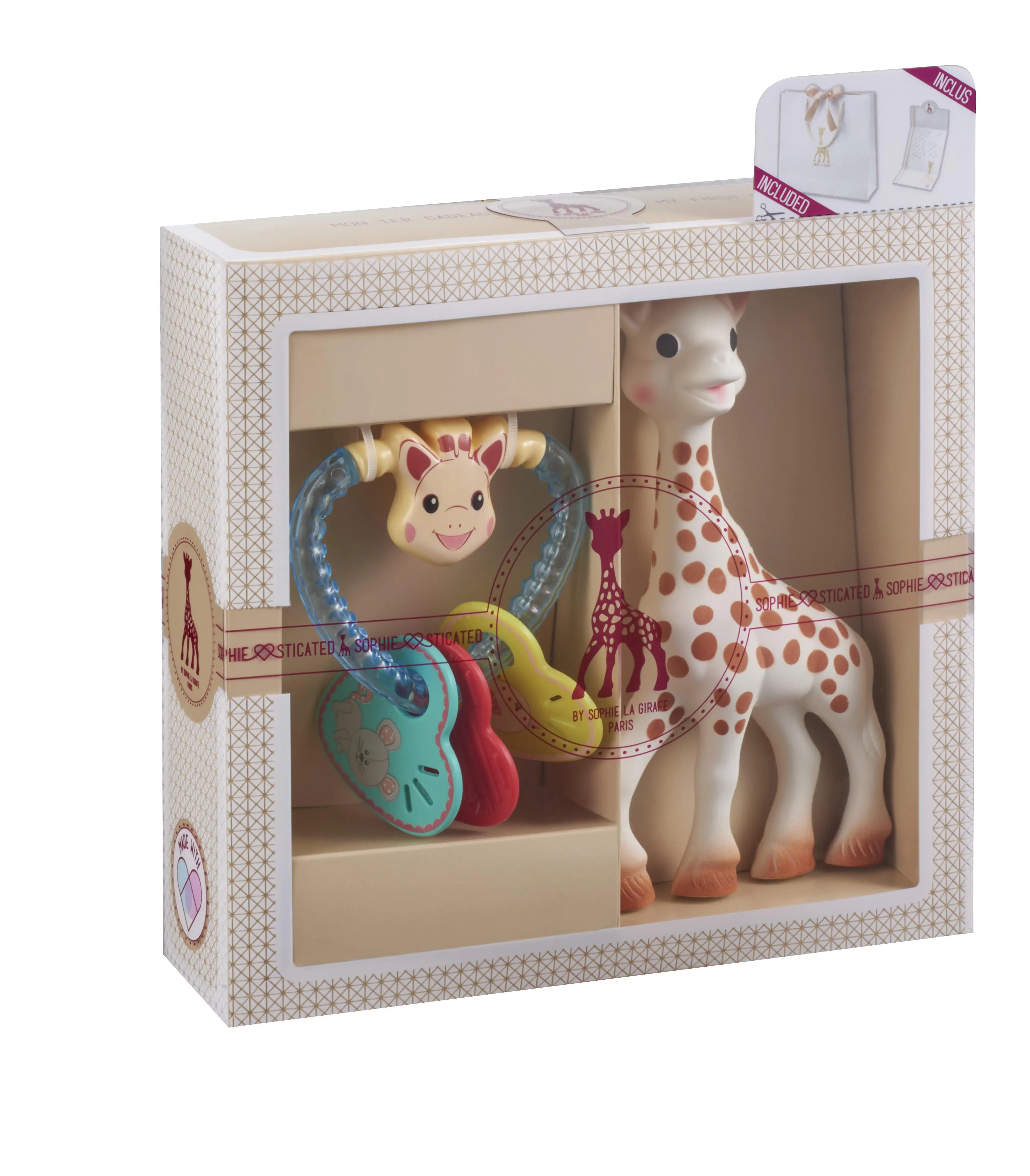 Sophie la Girafe Sophiesticated yeni doğan hediye seti8